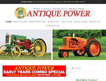 Tablet Screenshot of antiquepower.com